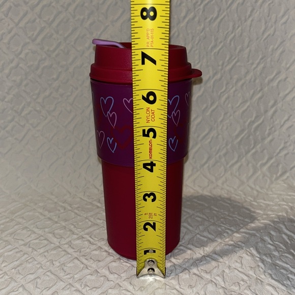 Like New Tupperware 16oz Eco-To-Go Tumbler Cup Hearts - Picture 11 of 13